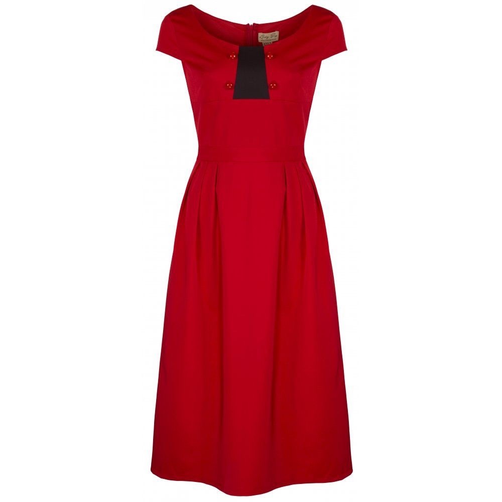 Lindy Bop Mercy Red Retro Dress